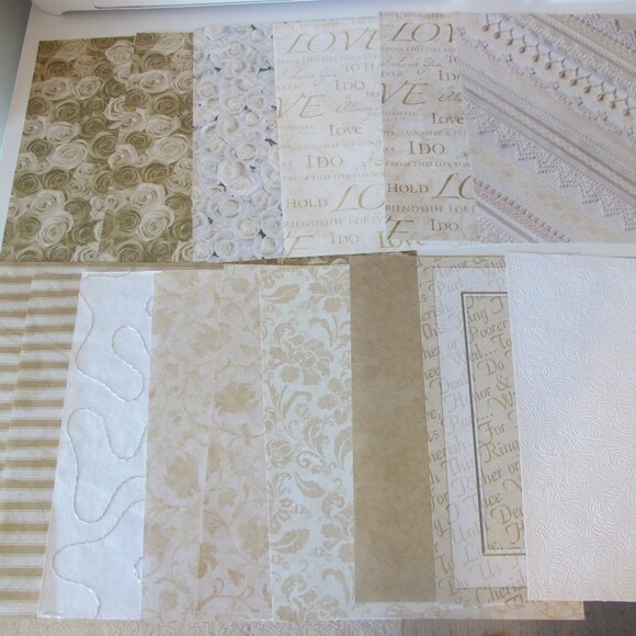 Bundle of 15 Wedding Scrapbook Pages 12"x12" New Condition - Picture 1 of 5